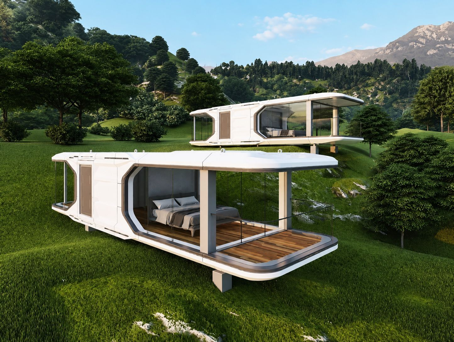 Modular capsule and pod fit-out